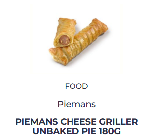 Piemans Cheesegriller Pies - 6x190g